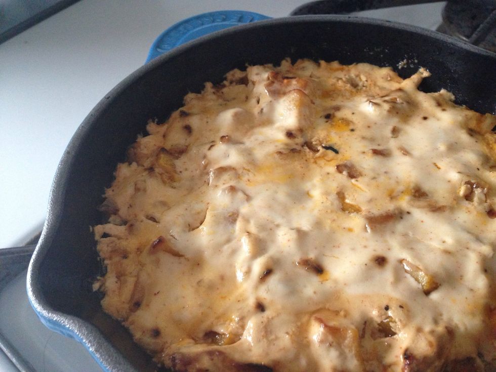 Yogurt mixture should have firmed up a bit.