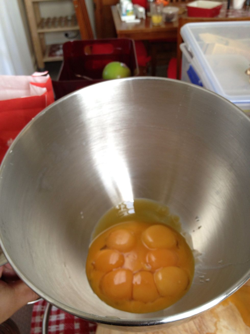 yolks separated