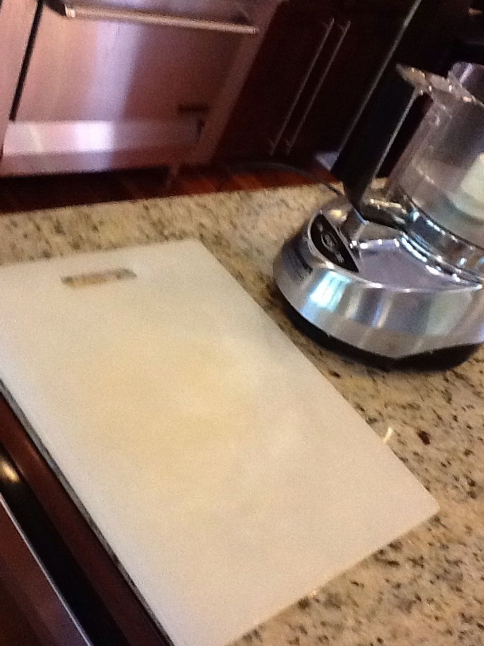 You also need a cutting board and a sharp knife.