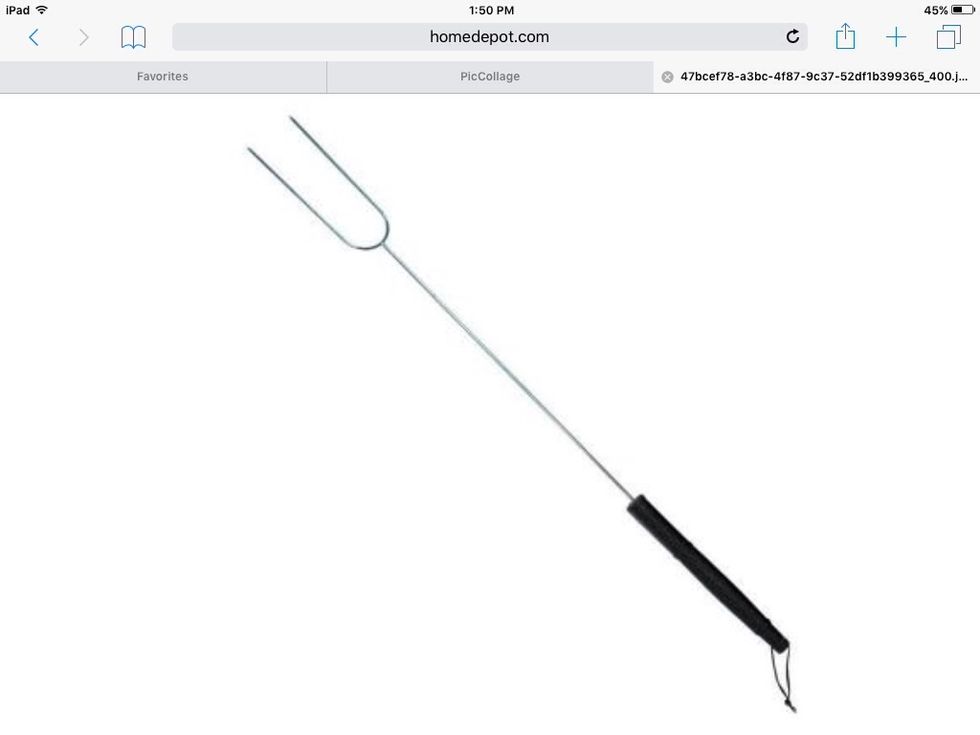 You also need a roasting stick to put your marshmallow on.