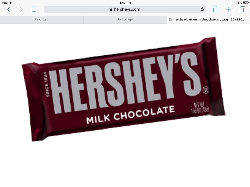 You also need Hershey chocolate.