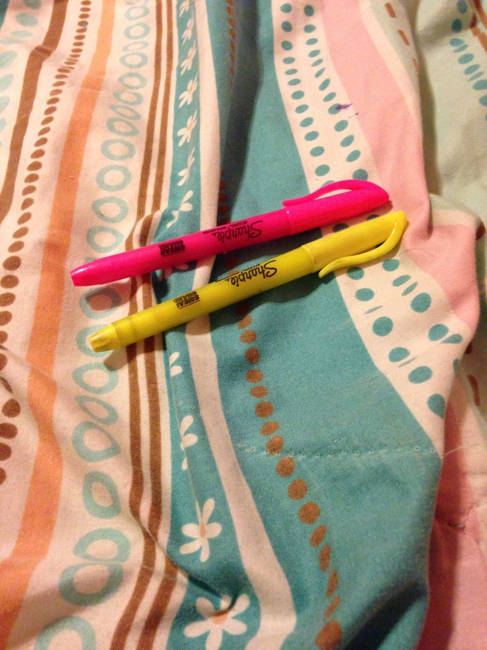 You always need two highlighters.