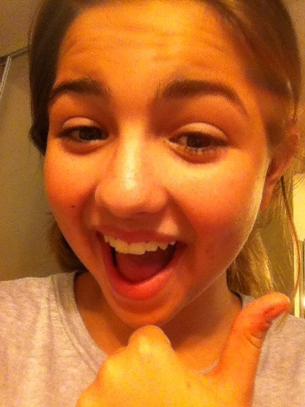 You are all done!!! Since it will be white like a milk stain, you can apply lotion to soothe it and then if you want, apply a (little bit) of cover up or foundation(: