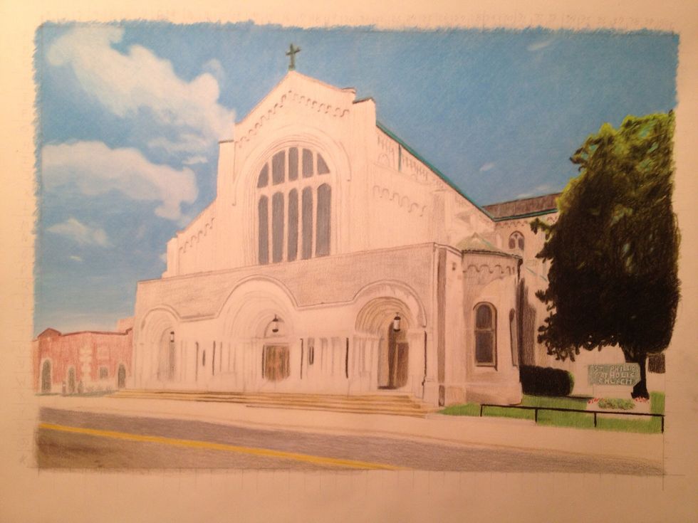 You are building up colors nicely not too dark too fast!