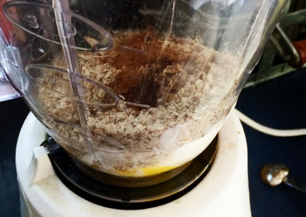 You are not going to use a mixer.. you are putting these in the blender. Why? Because cream cheese is a bitch and you want it to be nice and smooth and not chunky. Even softened it can be a brat.