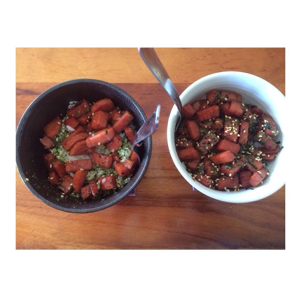 You are now done with your local and delicious dish! Enjoy and eat it with your friends!