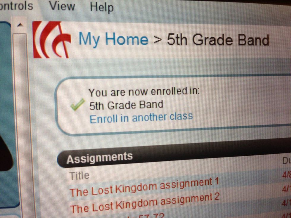 You are now enrolled in the Ravenscroft Band.