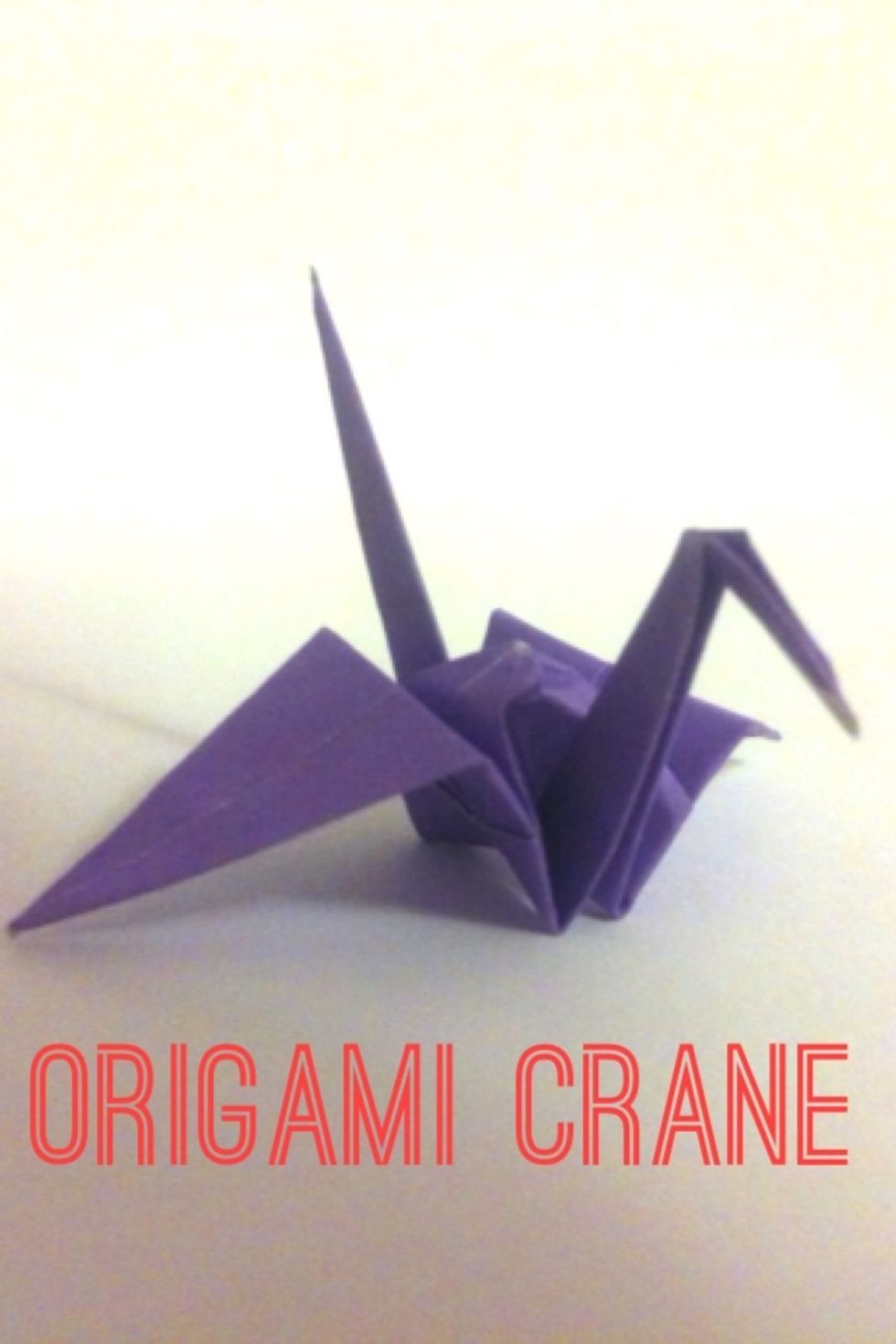 You are now finished! :D Check out my next guide which shows you how you can use these origami cranes to make a fun and colorful wall decoration!