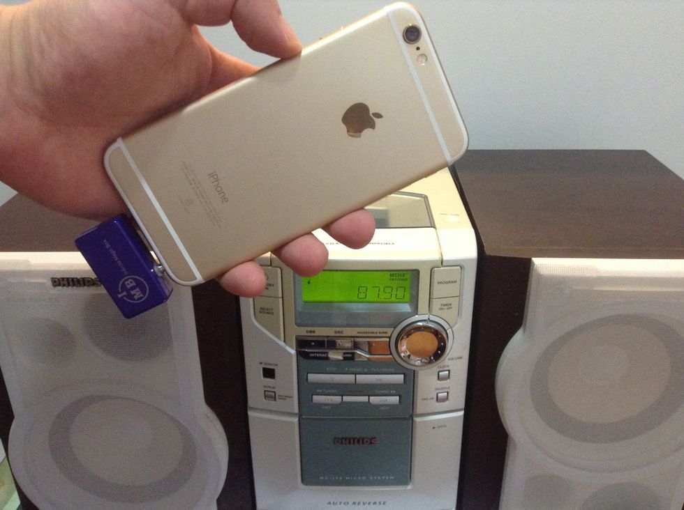 You are now free to walk around and enjoy wireless music from your iPhone 6 through the better speakers of your home stereo .