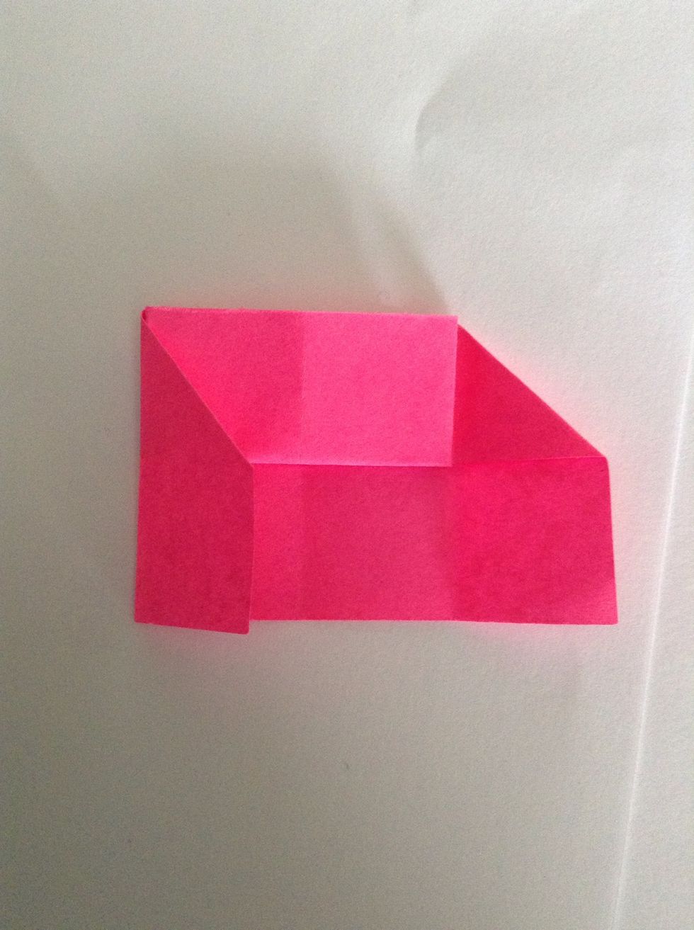 You are now going to bring the side flaps in