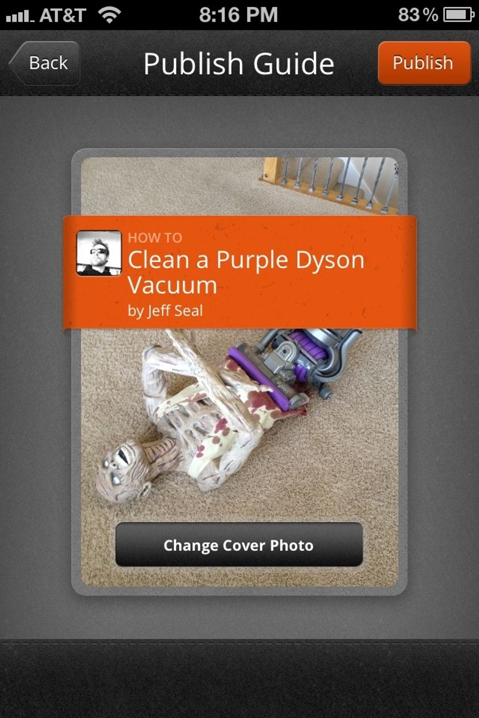 You are then taken to the option to change your cover photo! BAM!