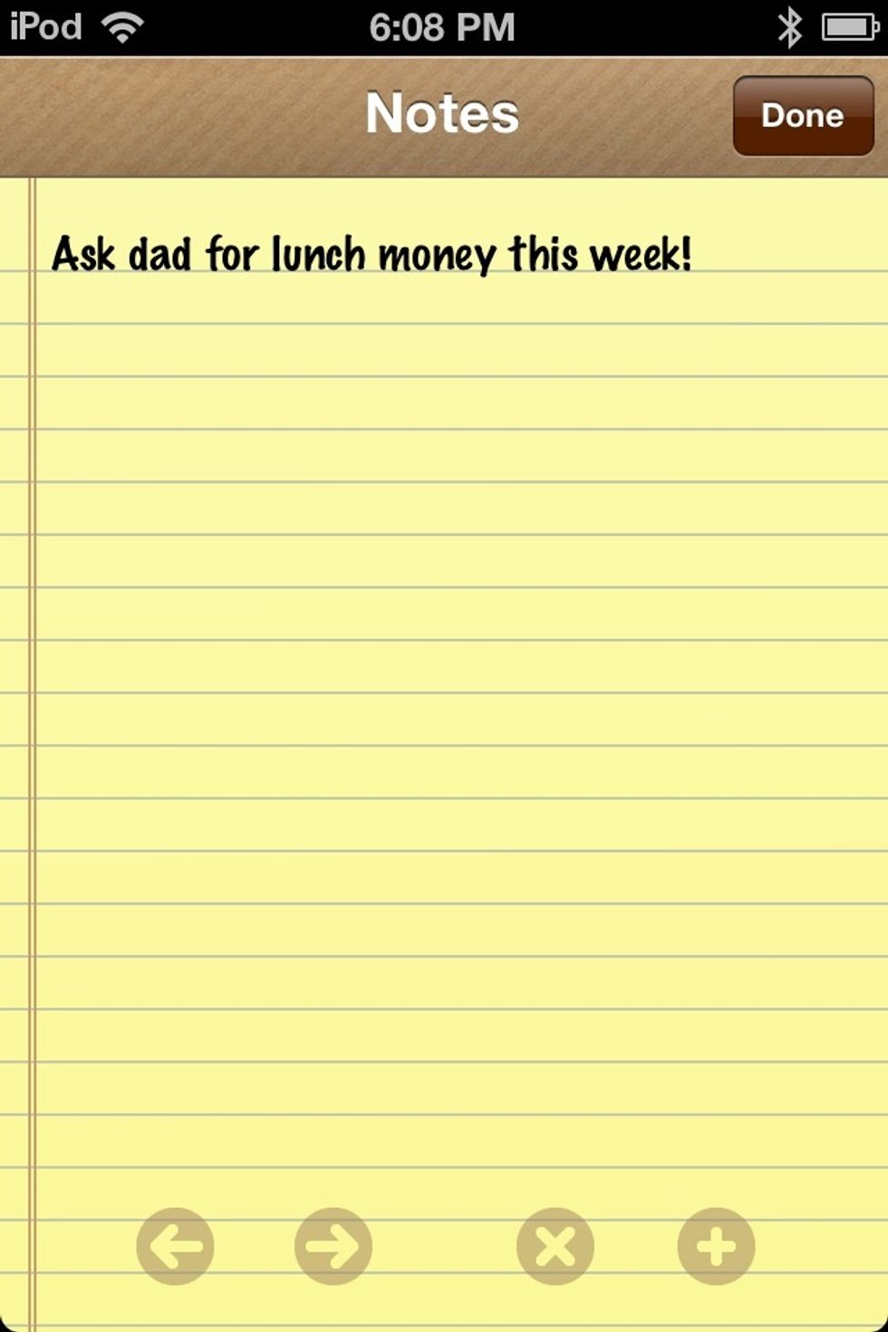 You can add a reminder to the envelope. Tap the YELLOW + to add another reminder if you want to.