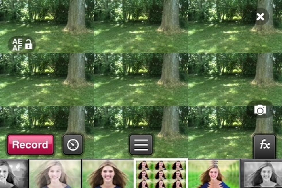 You can add different special effects to each clip. You'll be amazed at all the special effect that come with it. And you can buy more. But it comes with plenty.