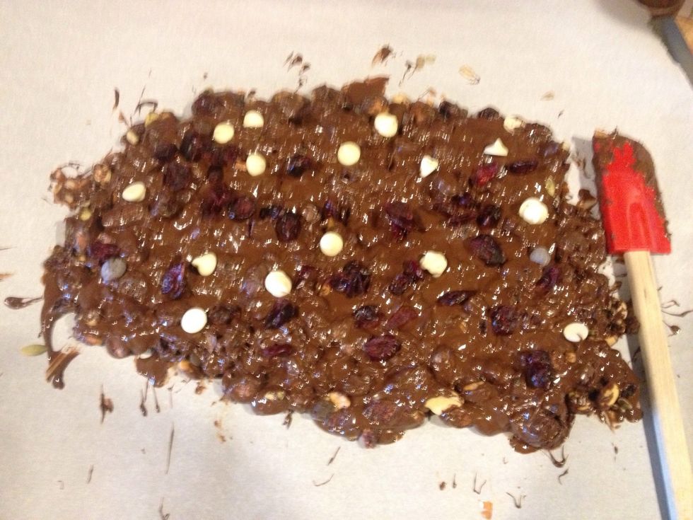 You can add more chocolate chips or mini marshmallows. Just sprinkle it all over before the chocolate sets. Let it set for a couple of hours or until firm.