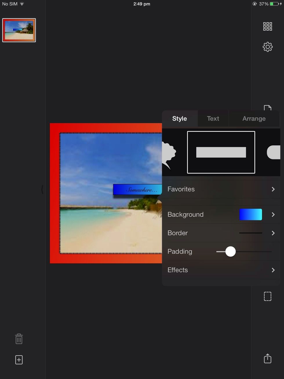 You can add text in different comic formats.