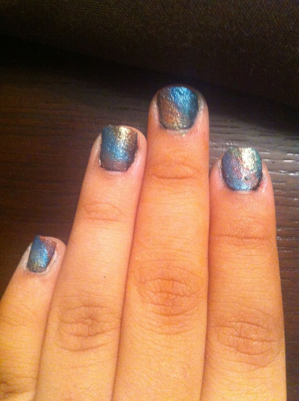 You can add touches of the gold to add shimmer like stars