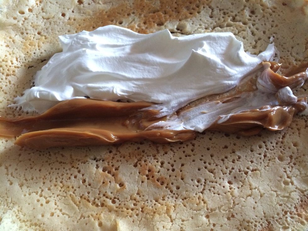 You can add whatever you want inside I added dulce de leche and whipping cream inside.