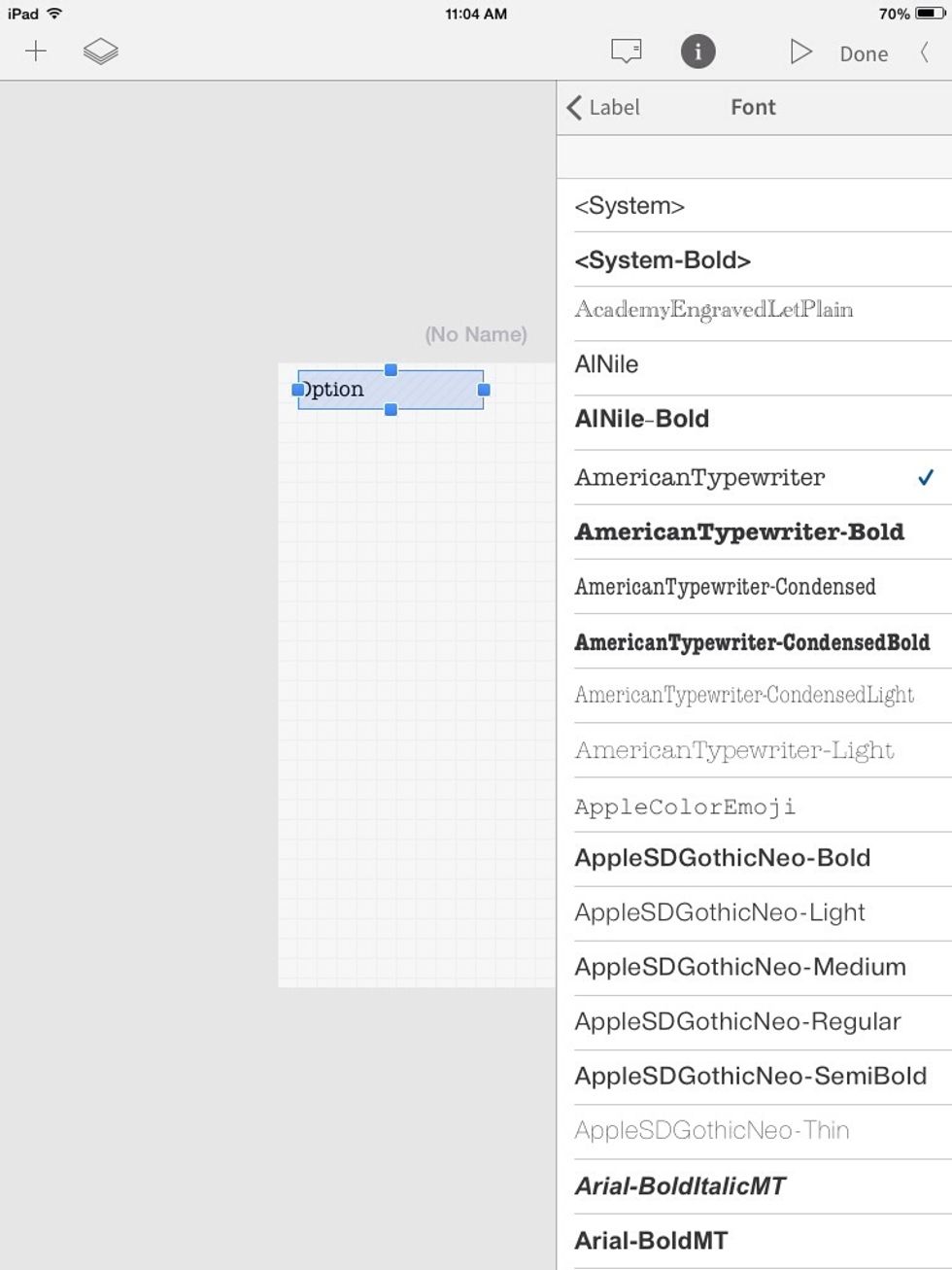 You can adjust the font as well.