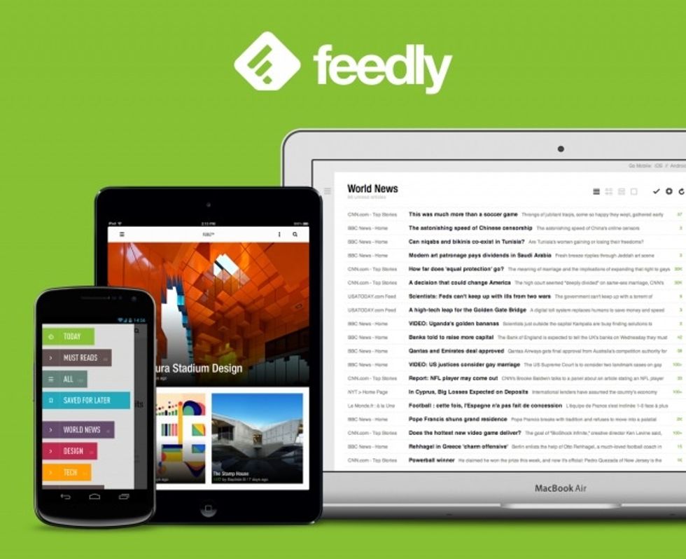 You can also access Feedly through your mobile phone or tablet device.