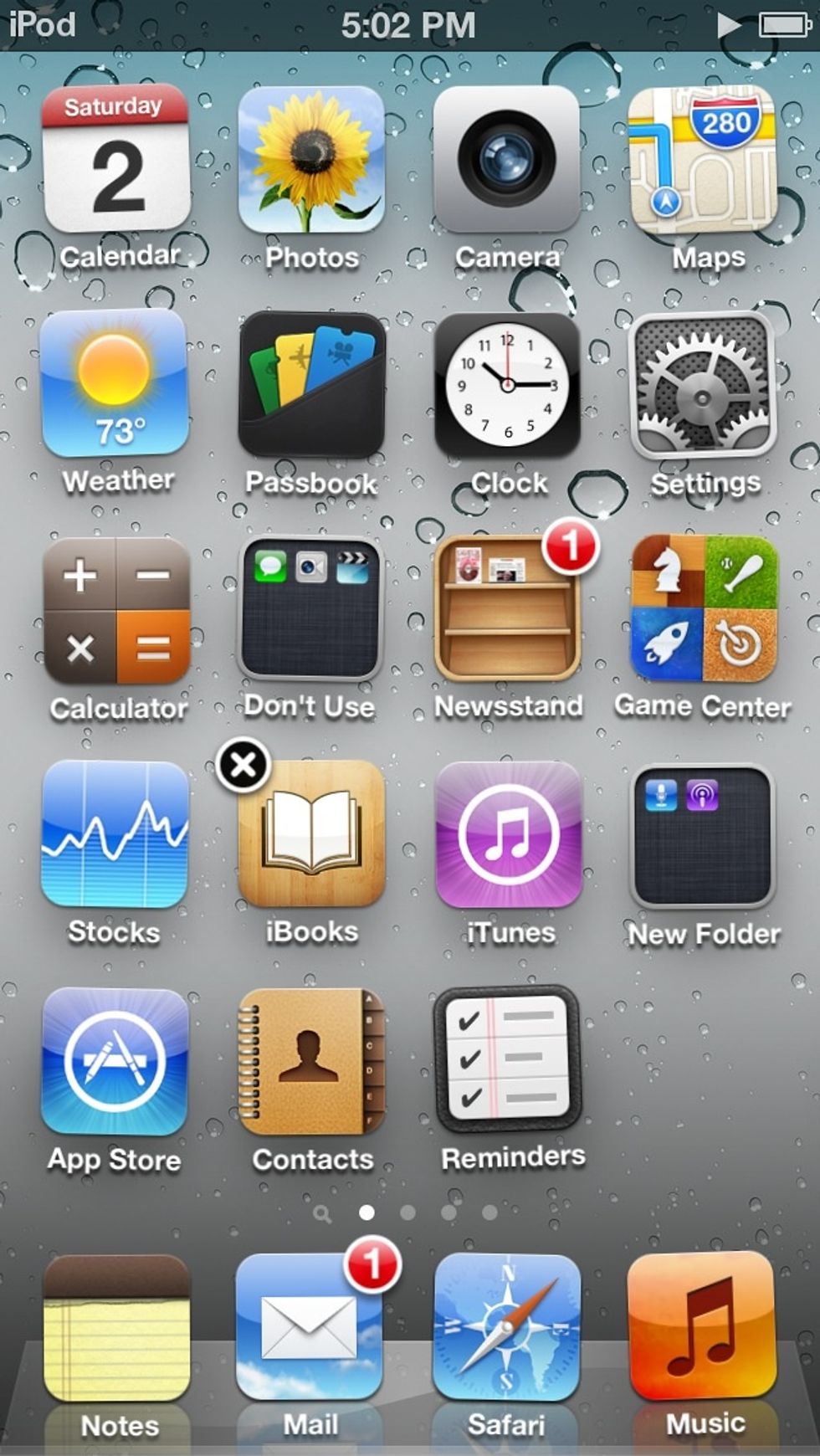 You can also add more apps. Start by exiting the folder (tap the outside of the gray area).
