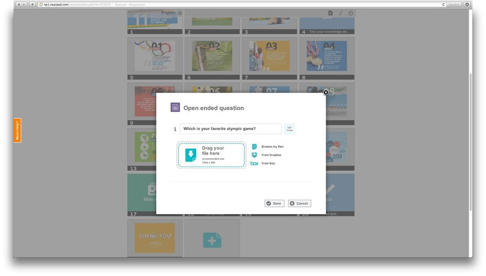 You can also add reference images by dragging and dropping a file, or by looking for it on your computer, your Dropbox or Box.