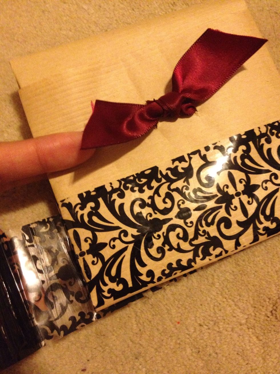 You can also add some design tape to it to add to it