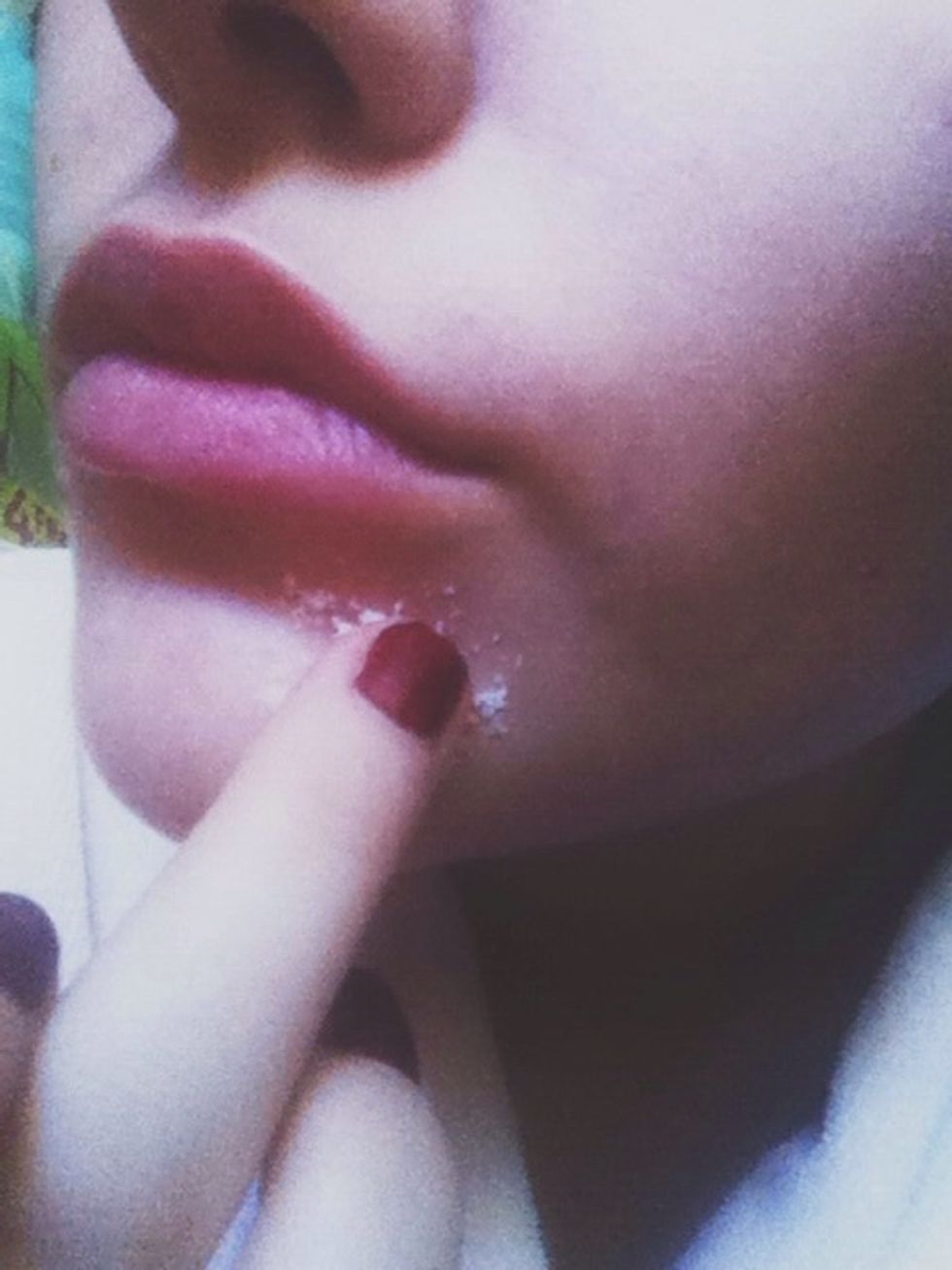 You can also apply it with your finger. I always do it because its faster and you get more of the "product" on the skin.