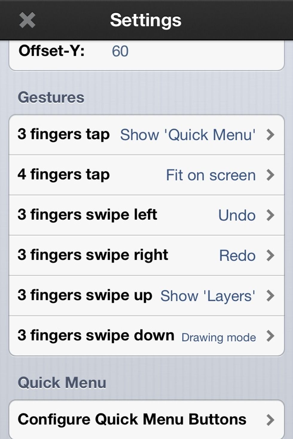 You can also assign gestures to tools for faster access to them. And adjust the bottom quick menu order.