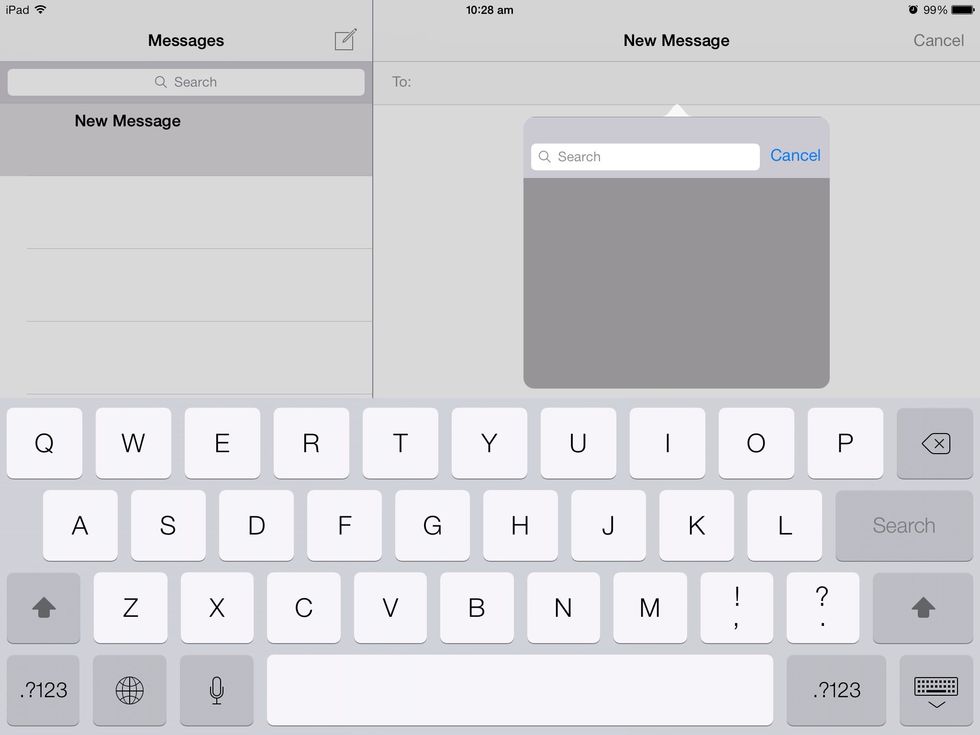 You can also click on the search bar and type in the name of the person you want to message to find them quicker.