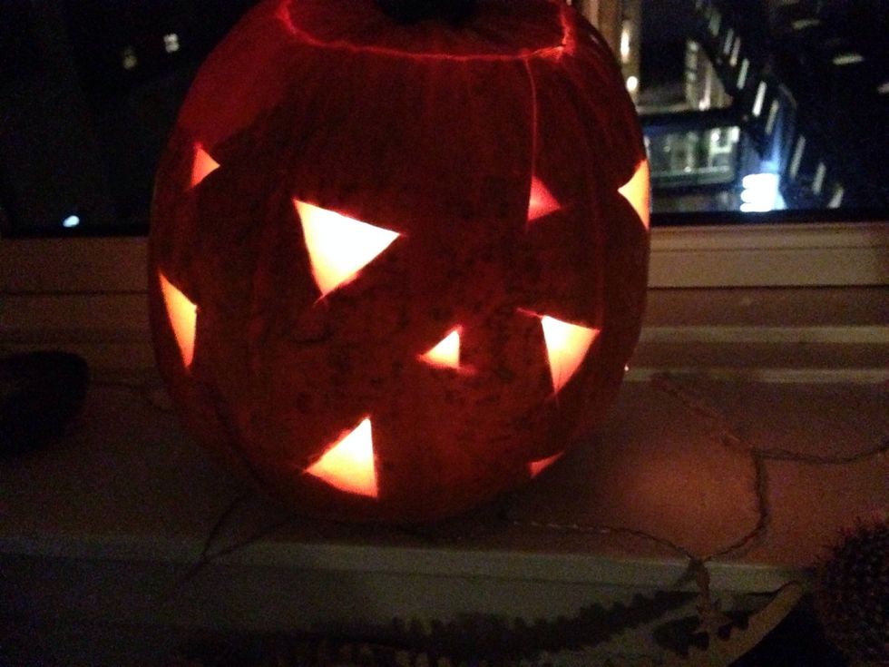 You can also cut a pattern in the back for more light.