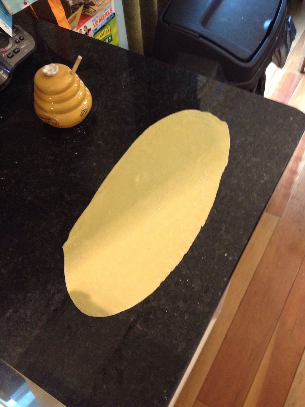 You can also just use a rolling pin to make it very fiat