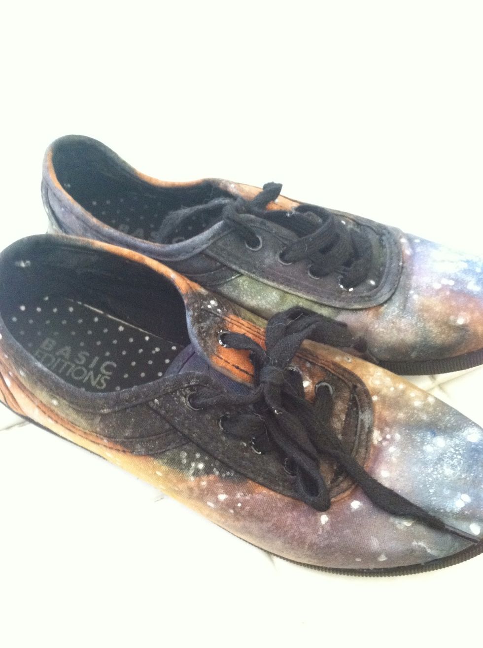 You can also make galaxy shoes! Anything black into galaxy--- possibilities are endless. Like the universe.