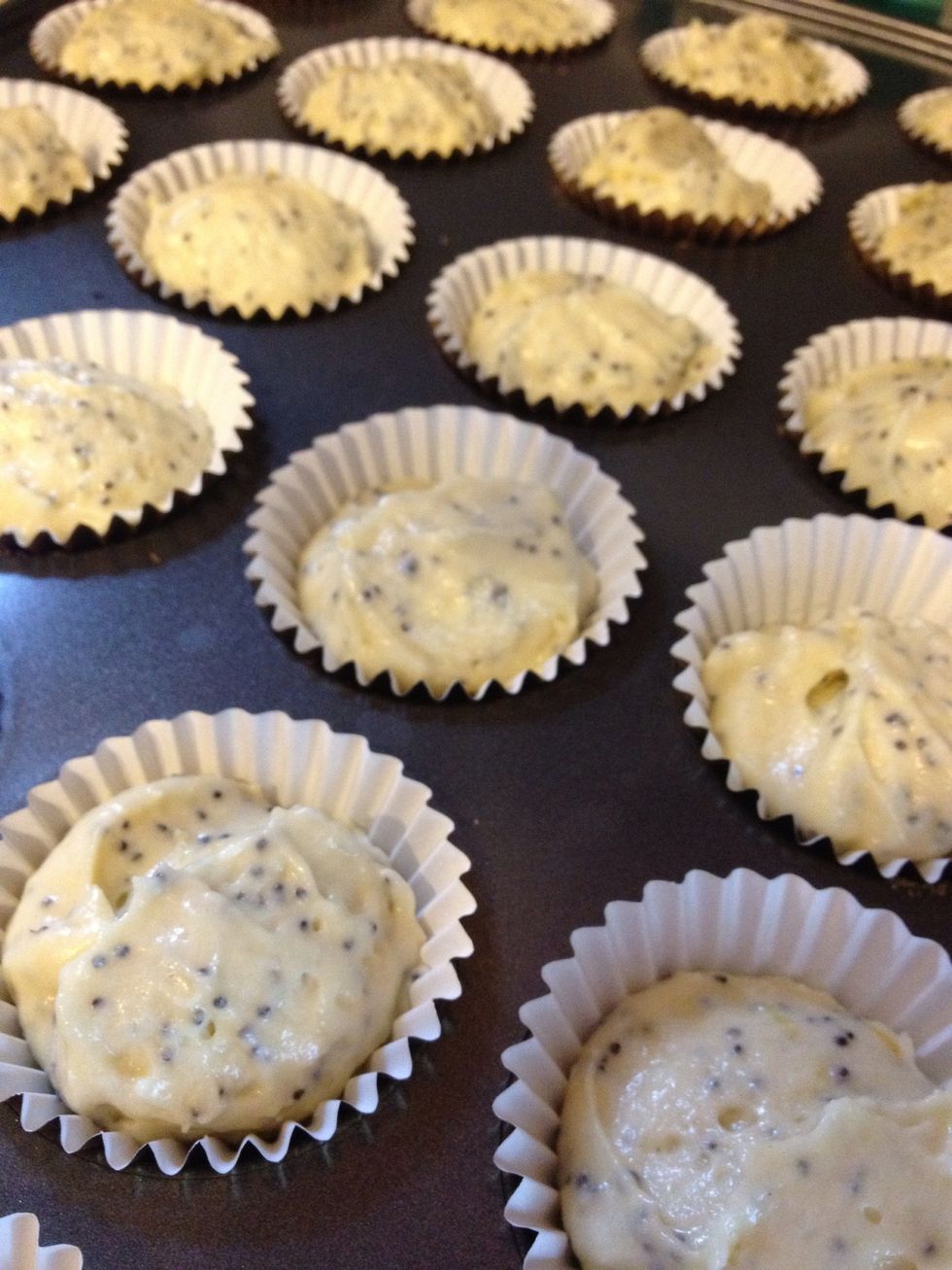 You can also pour batter into a greased & floured bundt cake pan.