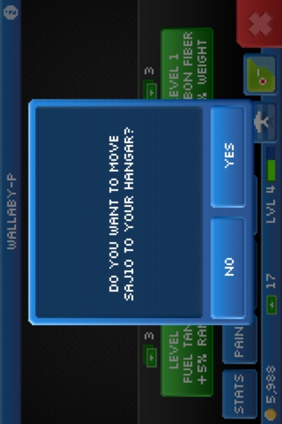 You can also retire your plane to the hangar (remember that?) and you can gift a plane to a friend or sell it.
