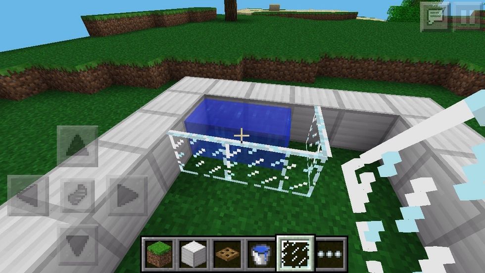 You can also use glass panes if its a shower