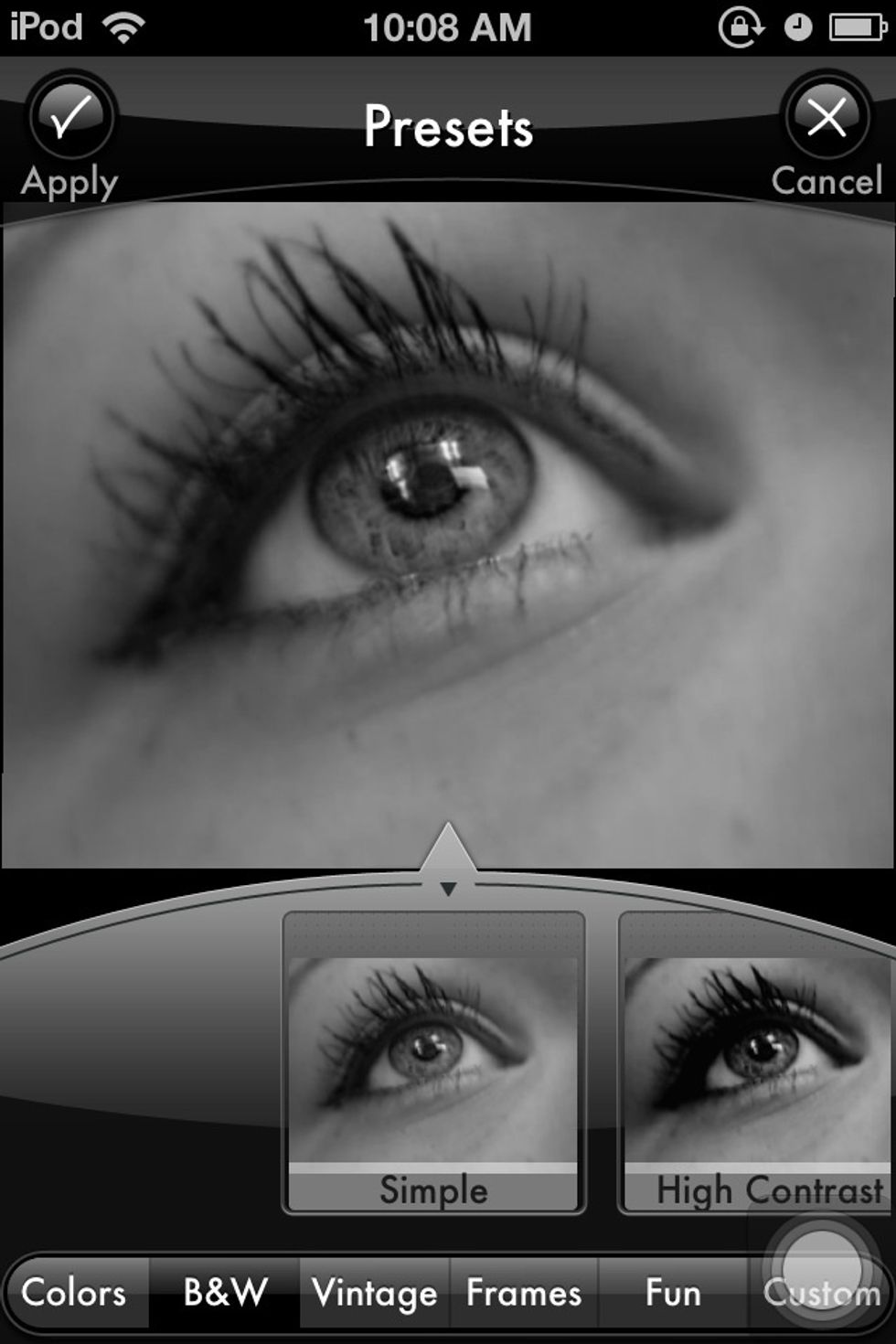 You can also use the presets or change it to B&W. Sometimes this improves photos, but I chose not to on this.