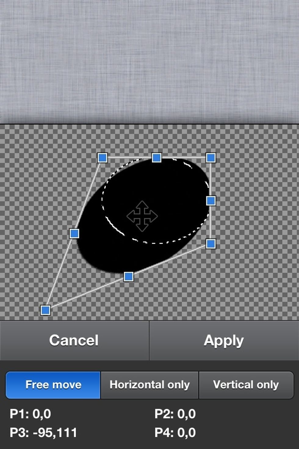You can alter any shape. Here I'm altering a circle.