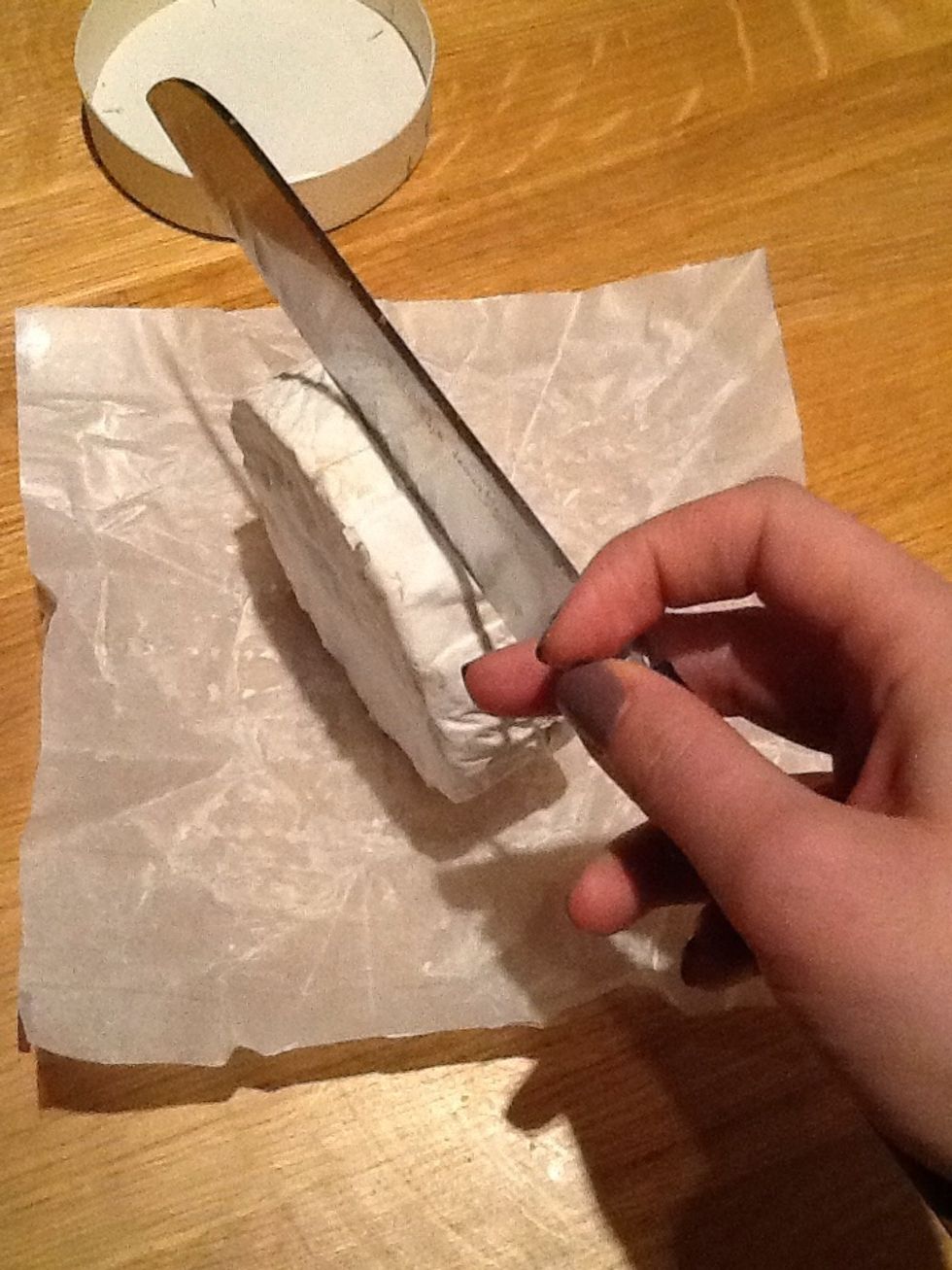 You can bake it with nothing added or just put the flavour on the top. Optional step but I like to cut it in half as shown in this picture to get the flavour inside