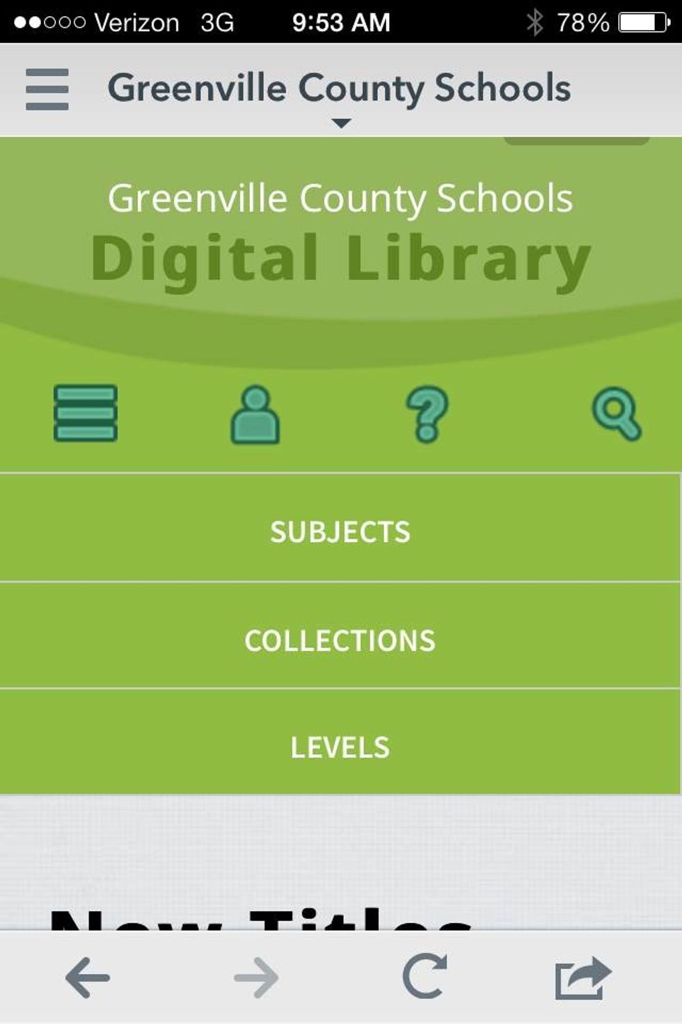 You can browse by subjects, collections or levels.