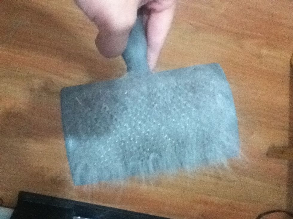 You can brush as much as you like without the fur flying off, which means you can do this INSIDE on your couch, while watching TV.