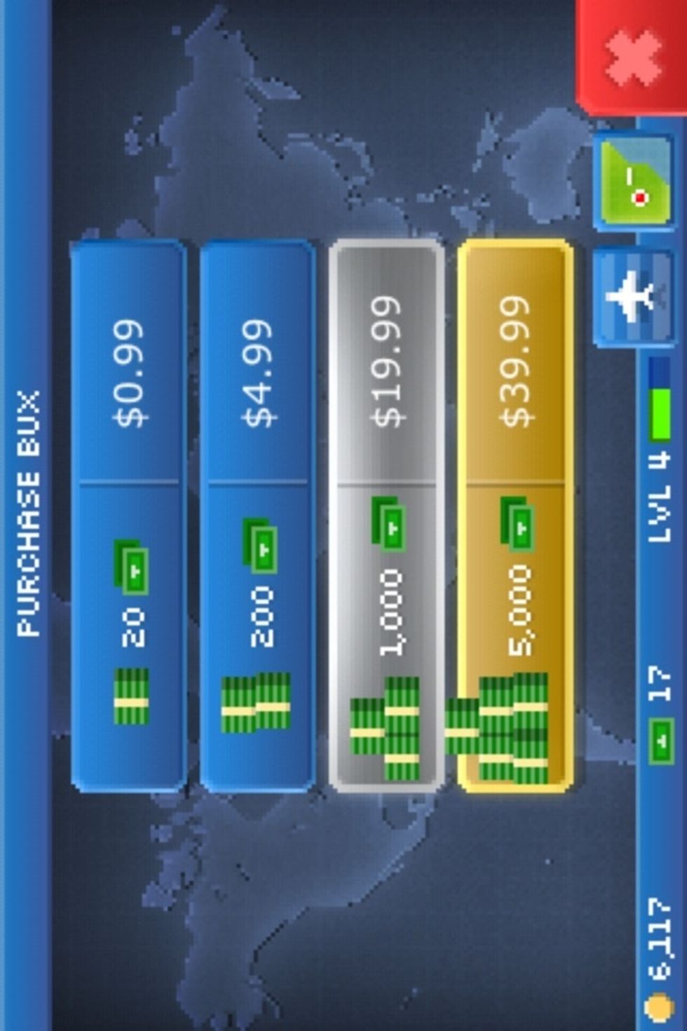 You can buy Bux with real money here.