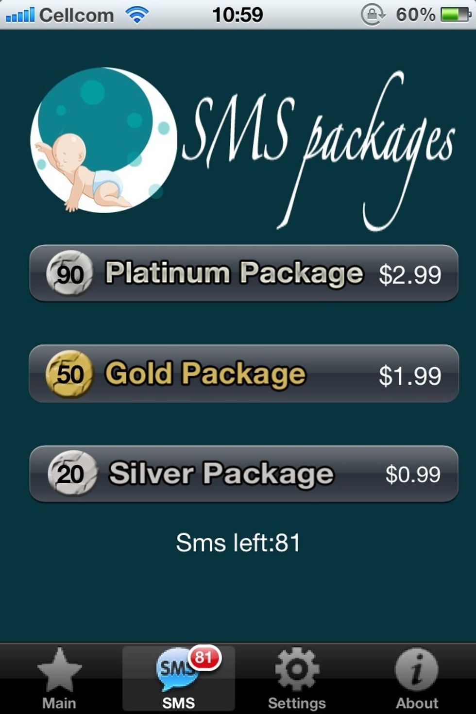 You can buy extra sms budget from sms page