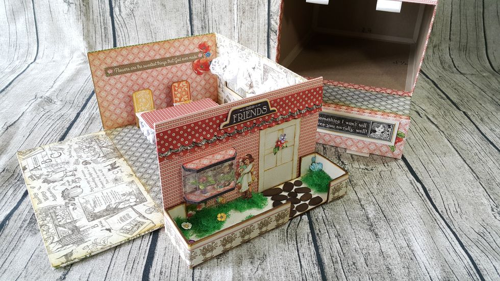 You can buy miniature furniture instead, if you don't want to make it on your own.