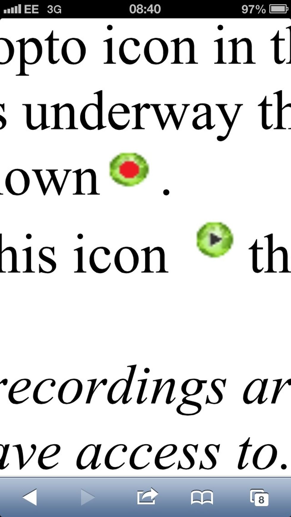 You can check the IT panel of the lecture theatre. If you see the symbol above (with the red circle), then Panopto is recording. If no red circle appears, then Panopto is not recording.