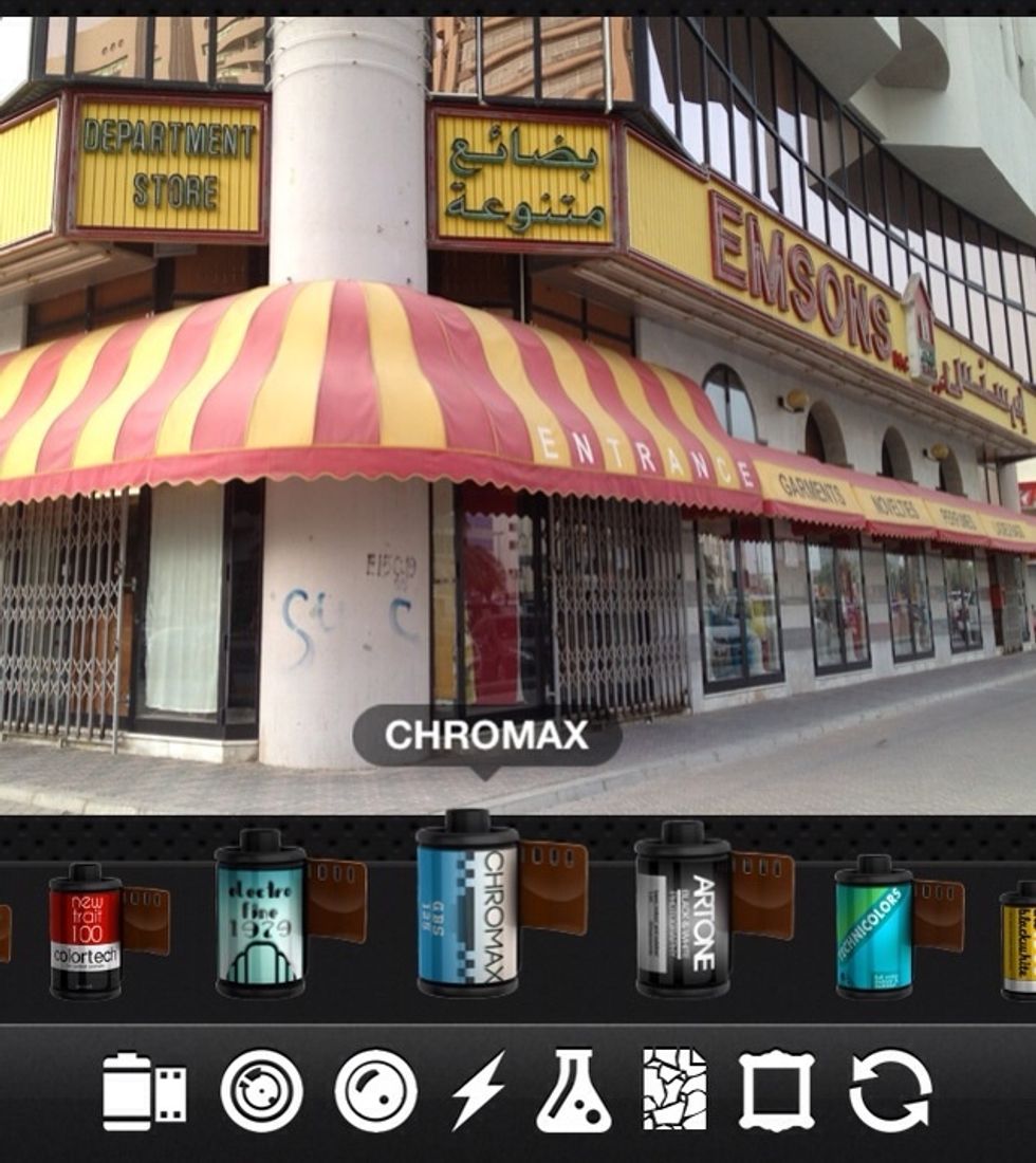 You can choose from a set of film effects