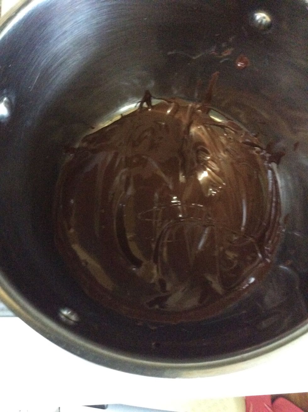 You can clearly tell when it melts.