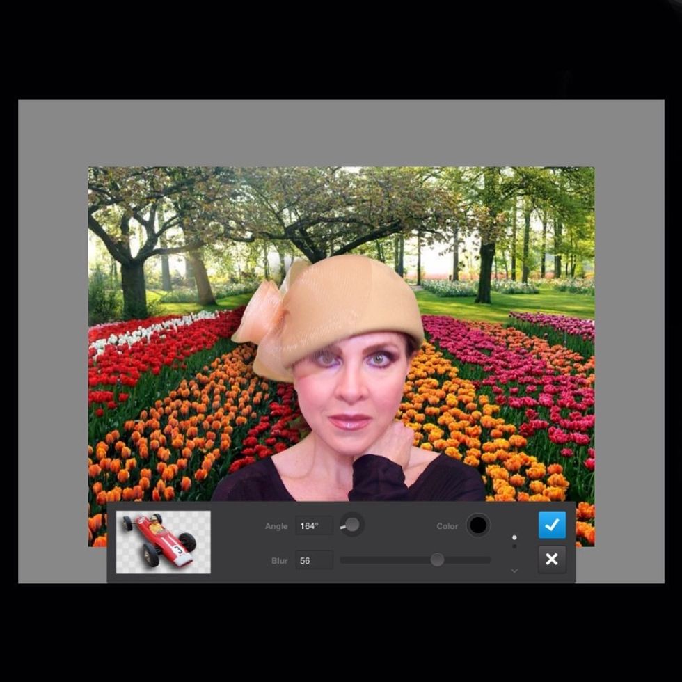 You can control the direction and blur of your drop shadow. (Press to view full-screen or tilt vertically if on an iPad).