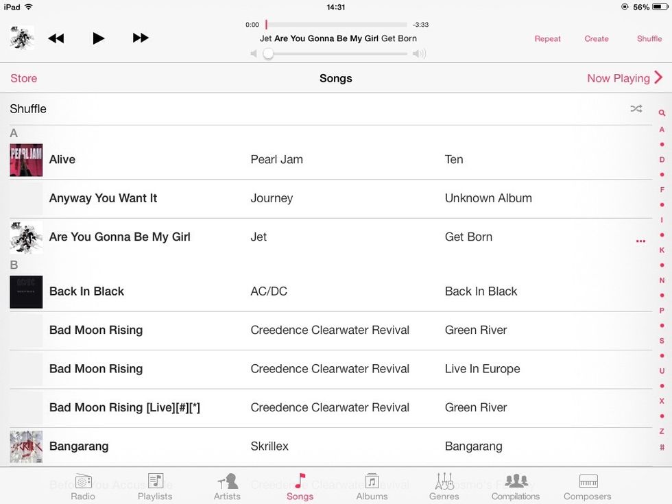You can create Radio stations based on what you're listening right now.