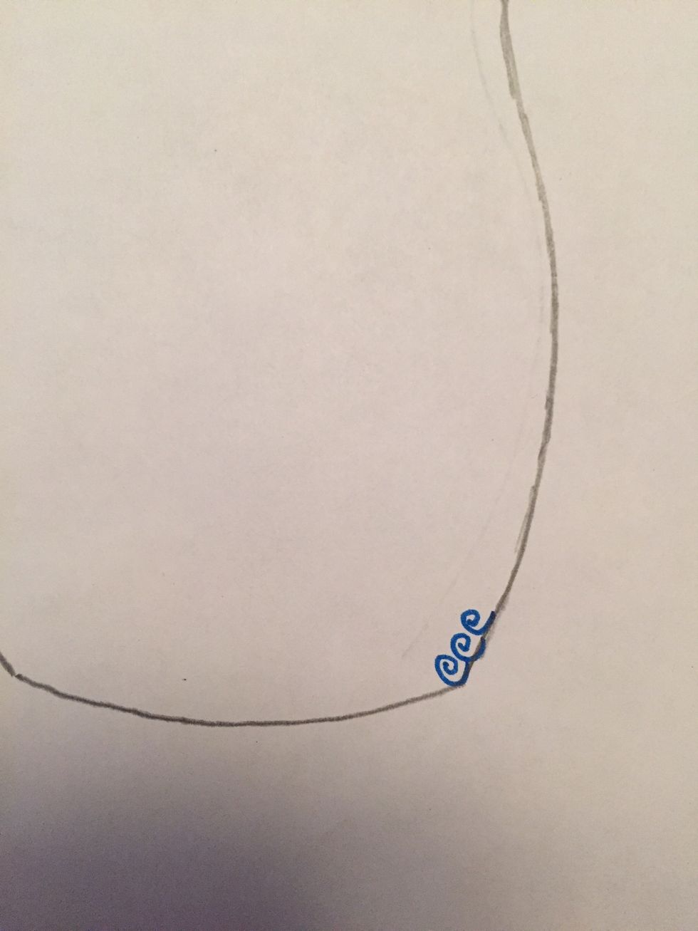 You can create value with pen and ink by repeating ANY shape or symbol. I chose a spiral. Choose a simple shape (circles, triangles) or simple symbol to create value.