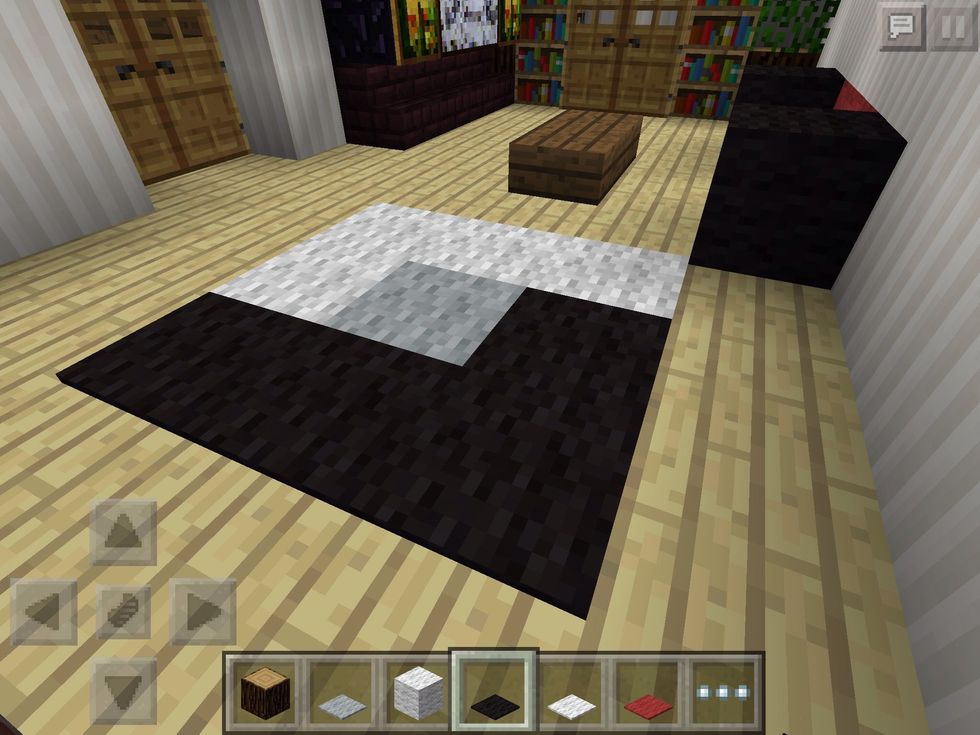 You can create your own design for a cute carpet, go wild and see what you can make!